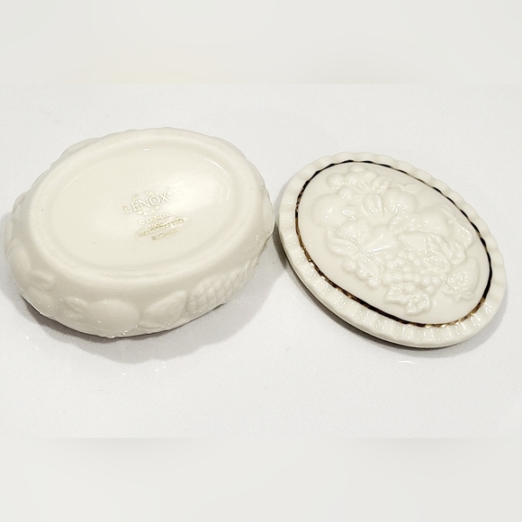 Vintage Lenox Oval Trinket Box - Picture 7 of 10